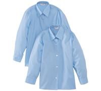 Trutex Girl's Easy Care Blouse, Blue, 11 Years UK