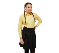 Trutex Girls Gold School Shirts Long Sleeve - 2 Pack (Age 12)