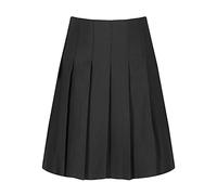 Trutex Girls Harrow Grey Pleated School Skirt - Stitch Down Elasticated Waist Stain Resistant School Uniform Skirt for Girls - Ages 9-10