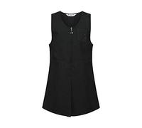 Trutex Girls School Pinafore Dress, Traditional School Uniform Dress with Pleated Front & Zip Fastening - Black (6 Years)