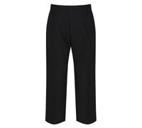 Trutex Junior Boys School Trousers Sturdy Fit Stain Resistant Smart Boys' Trousers for School Uniform Elasticated Back Waistband (Size Age 9 Years, Black)