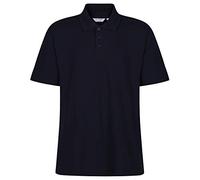 Trutex Kids Black Plain School Polo Shirts - Short Sleeve Cotton-Rich Unisex PE Kit Polos for Boys and Girls - Age 12