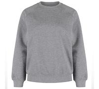 Trutex Kids Marl Grey School Sweatshirt - Crew Neck Cotton-Rich Standard Fit School Uniform Jumper for Boys and Girls - Ages 9-10