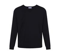 Trutex Kids Navy Blue School Jumper - Plain V Neck 100% Cotton Knit, Long Sleeve Standard Fit School Uniform Sweater for Boys and Girls - (9-10 Years)
