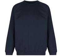 Trutex Kids Navy School Sweatshirt - Crew Neck Cotton-Rich Standard Fit School Uniform Jumper for Boys and Girls - Age 12