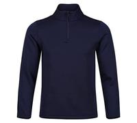 Trutex Kids School PE Sweatshirt - 1/4 Zip Plain Sports Jumper, Standard Fit Contemporary PE Kit Top for Boys and Girls - Navy (14 Years)