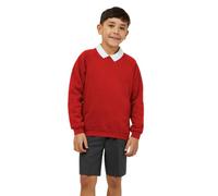 Trutex Kids School Sweatshirt | Crew Neck Cotton-Rich Standard Fit School Uniform Jumper for Boys and Girls