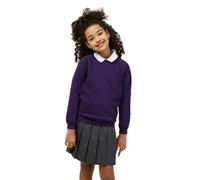 Trutex Kids School Sweatshirt | Crew Neck Cotton-Rich Standard Fit School Uniform Jumper for Boys and Girls