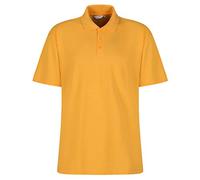 Trutex Kids Sunflower Yellow Plain School Polo Shirts - Short Sleeve Cotton-Rich Unisex PE Kit Polos for Boys and Girls - Ages 9-10