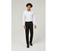 Trutex 2 Pack White School Shirts Boys - Long Sleeve Slim Fit Non-Iron Kids School Uniform (Age 13 Years / 14" Collar)