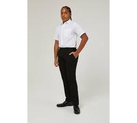 TRUTEX Men's Black Sturdy Fit Trouser | Size: 28R TRUTEX Black 28R