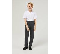 Trutex Boys Grey School Trousers - Slim Fit Elasticated Waist, Stain Resistant Junior Boys Uniform Trousers - Age 11