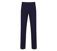 Trutex Senior Boys School Trousers, Slim Leg, Stain Resistant, Flat Front, Adjustable Waist, Boys' Trousers for Kids School Uniform (Size 26" Waist, Regular, Navy)