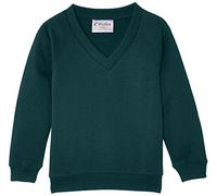 Trutex V-Neck School Sweatshirt - Unisex Kids (1-16+ Years), Standard Fit, Genuine School Uniform