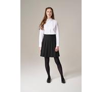 Trutex 2 Pack School Shirts Girls White Blouse - Long Sleeve, Katie Collar, Non-Iron School Uniform (Age 7-8 Years / 26" Chest, White)