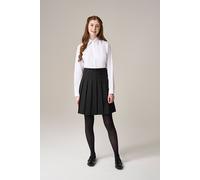 Trutex 2 Pack School Shirt Girls Blouses - Long Sleeve Non-Iron School Uniform (Age 12 Years / 32" Chest, White)