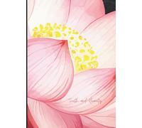 Truth and Beauty Hardcover Journal: - 7" x 10" | Soft Pink Lotus Flower Cover | 120 Lined Pages with Monochrome Lotus Background | Inspirational Writing Notebook for Women, Girls, and Mindful Living