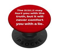 Truth Can Hurt At First But God Does Not Lie 1 Cor 14 33 PopSockets Adhesive PopGrip