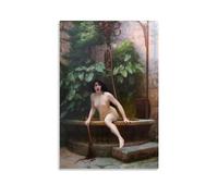 Truth Coming Out Of Her Well By Jean-Leon Gerome Painter Artwork Poster Room Aesthetic Print Art Wall Painting Canvas Gifts Modern Bedroom Decor 08x12inch(20x30cm)