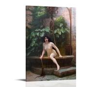 Truth Coming Out Of Her Well By Jean-Leon Gerome Painter Artwork Poster Wall Art Gifts Bedroom Prints Home Decor Hanging Picture Canvas Paintings 24x36inch(60x90cm)