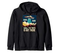 Truth, Is Out There Area - 51 Alien UFO Zip Hoodie