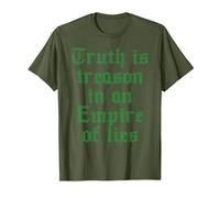 Truth is Treason in an Empire of Lies T-Shirt, Men, Olive Green, Medium