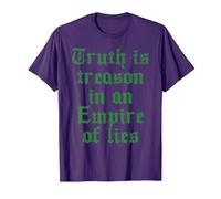 Truth is Treason in an Empire of Lies T-Shirt, Men, Purple, Medium