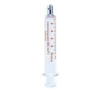 Truth Laboratory Interchangeable Glass Syringe Metal Luer Lock Tip 10ml, (Pack of 1)