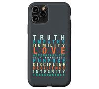 Truth Love Empathy Self Awareness Inspirational Words Retro Case for iPhone 11 Pro