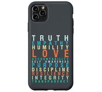 Truth Love Empathy Self Awareness Inspirational Words Retro Case for iPhone 11 Pro Max