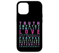 Truth Love Empathy Self Awareness Inspirational Words Retro Case for iPhone 12/12 Pro