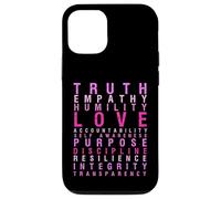 Truth Love Empathy Self Awareness Inspirational Words Retro Case for iPhone 12/12 Pro