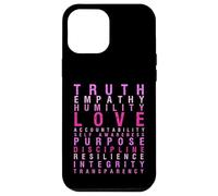 Truth Love Empathy Self Awareness Inspirational Words Retro Case for iPhone 12 Pro Max