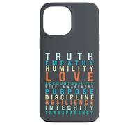 Truth Love Empathy Self Awareness Inspirational Words Retro Case for iPhone 13 Pro Max