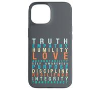 Truth Love Empathy Self Awareness Inspirational Words Retro Case for iPhone 15