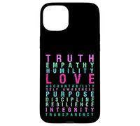 Truth Love Empathy Self Awareness Inspirational Words Retro Case for iPhone 15 Plus