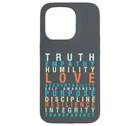 Truth Love Empathy Self Awareness Inspirational Words Retro Case for iPhone 15 Pro