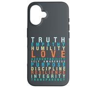 Truth Love Empathy Self Awareness Inspirational Words Retro Case for iPhone 16