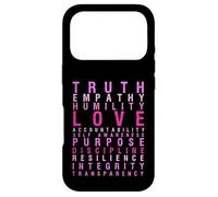 Truth Love Empathy Self Awareness Inspirational Words Retro Case for iPhone 17 Pro