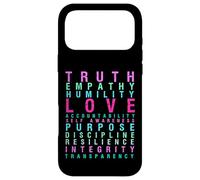 Truth Love Empathy Self Awareness Inspirational Words Retro Case for iPhone 17 Pro Max