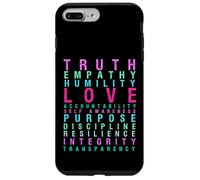 Truth Love Empathy Self Awareness Inspirational Words Retro Case for iPhone 7 Plus/8 Plus