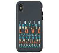 Truth Love Empathy Self Awareness Inspirational Words Retro Case for iPhone X/XS