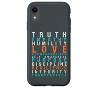 Truth Love Empathy Self Awareness Inspirational Words Retro Case for iPhone XR