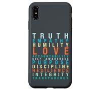 Truth Love Empathy Self Awareness Inspirational Words Retro Case for iPhone XS Max