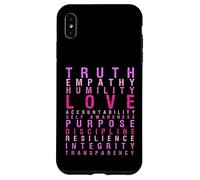 Truth Love Empathy Self Awareness Inspirational Words Retro Case for iPhone XS Max