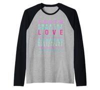 Truth Love Empathy Self Awareness Inspirational Words Retro Raglan Baseball Tee
