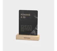 Truth Muse Wooden Scripture Card Holder - Minimalist Display Stand for Daily Devotional Cards - Perfect Devotional Deck - Christian Gift for Women & Men