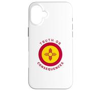Truth or Consequences New Mexico NM Flag Zia Souvenir Case for iPhone 16 Plus