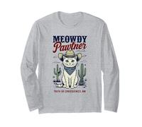 Truth or Consequences NM USA Funny Meowdy Pawtner Cat Design Long Sleeve T-Shirt