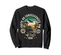 Truth or Consequences NM USA Hotrod Retro Style Design Sweatshirt